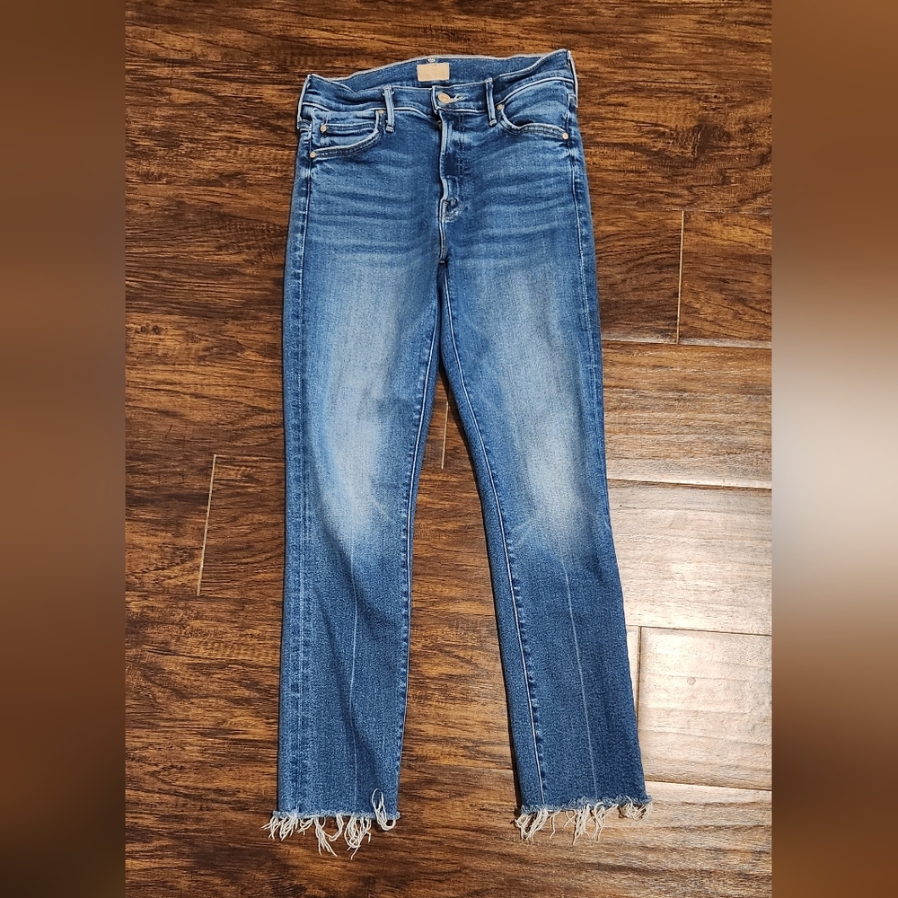 MOTHER Mid Rise The Rascal Ankle‎ Fray Jeans - Picture 5 of 8